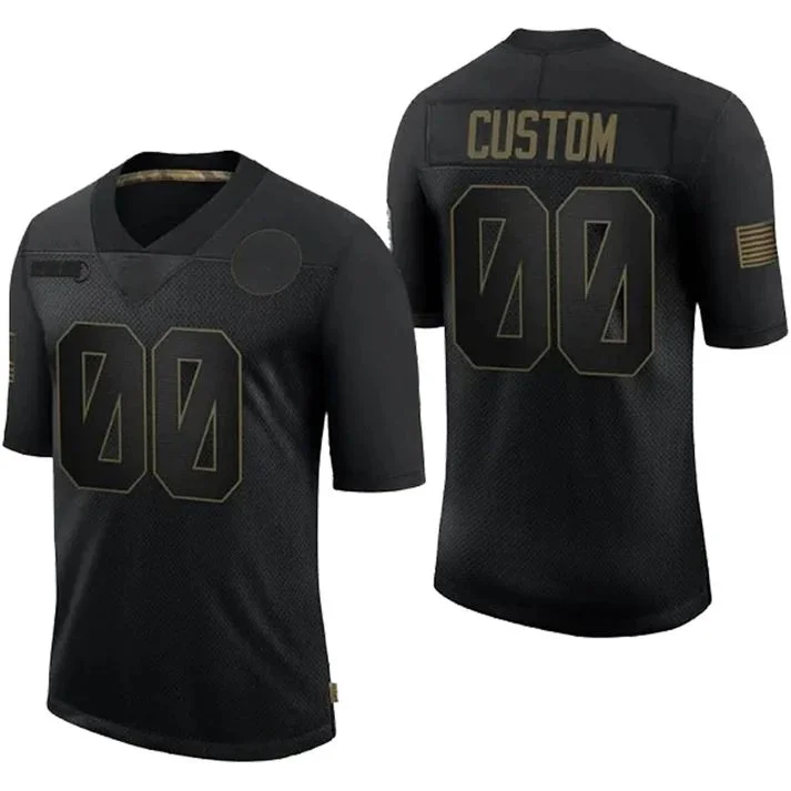 NBA team jerseys with vibrant colors -Custom D.Broncos 32 Team Stitched Black Limited 2020 Salute To Service Jerseys Stitched Jersey  American Football Jerseys