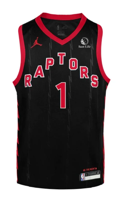 NBA jerseys with player numbers -TORONTO RAPTORS STATEMENT JERSEY 23/24