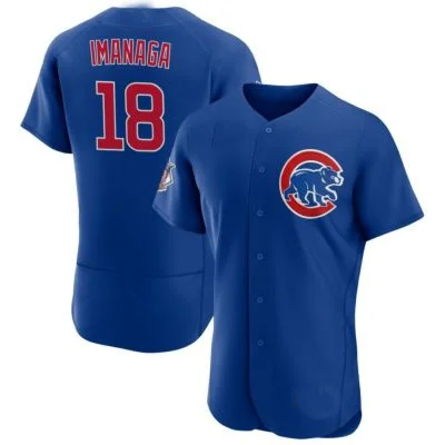 Buy NBA jerseys with custom names -CHC Cubs #18 Away Imanaga  Royal Cool Base Stitched Baseball Jersey