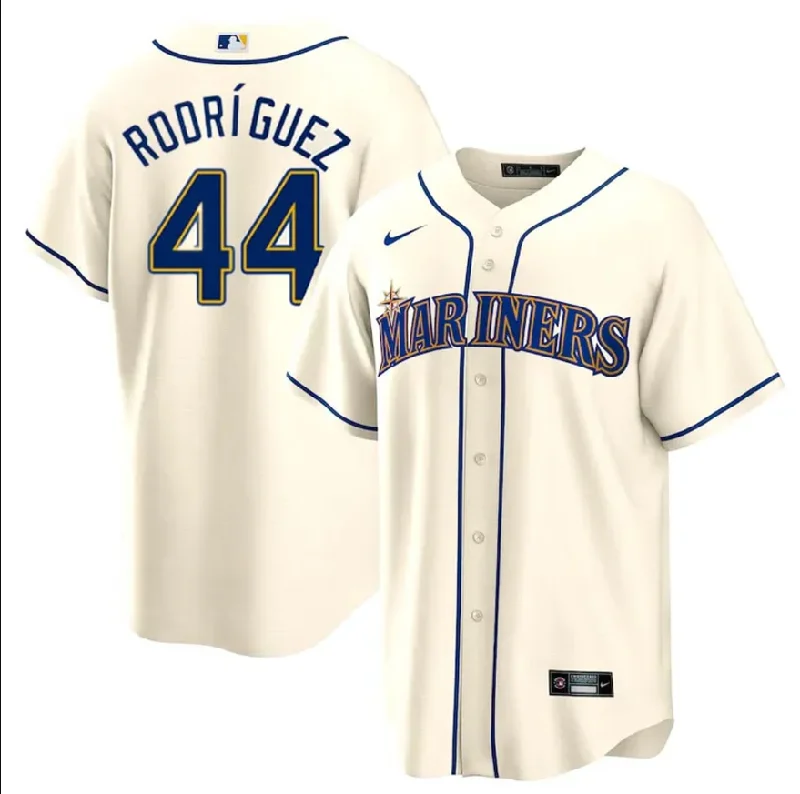 NBA jerseys with breathable material -SEATTLE MARINERS CREAM ALTERNATE REPLICA JERSEY