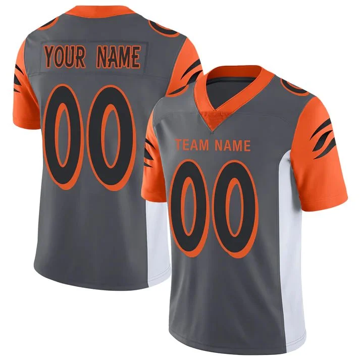 NBA jerseys for women’s basketball fans -Custom C.Bengals American Personalize Birthday Gifts Grey Jersey Stitched American Football Jerseys