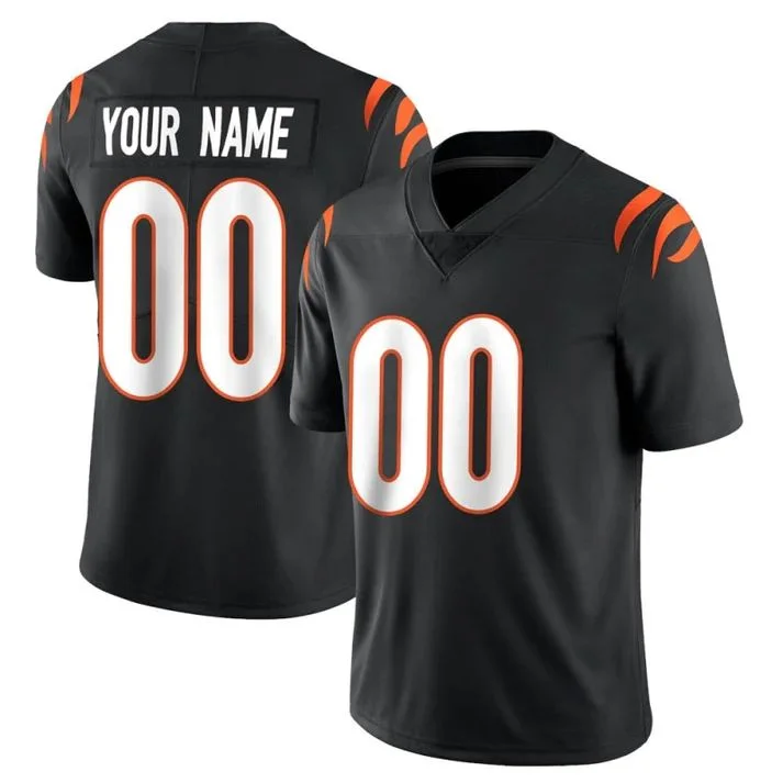 NBA team jerseys with fan favorite players -Custom C.Bengals Black Football Limited Jerseys 2022 Super Bowl LVI Stitched American Football Jerseys