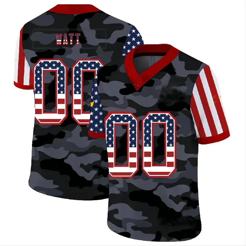 NBA jerseys with bold graphics -Custom W.Commanders American Team 32 and Number and Name 2020 Camo Salute to Service Limited Jersey Stitched Jersey Football Jersey