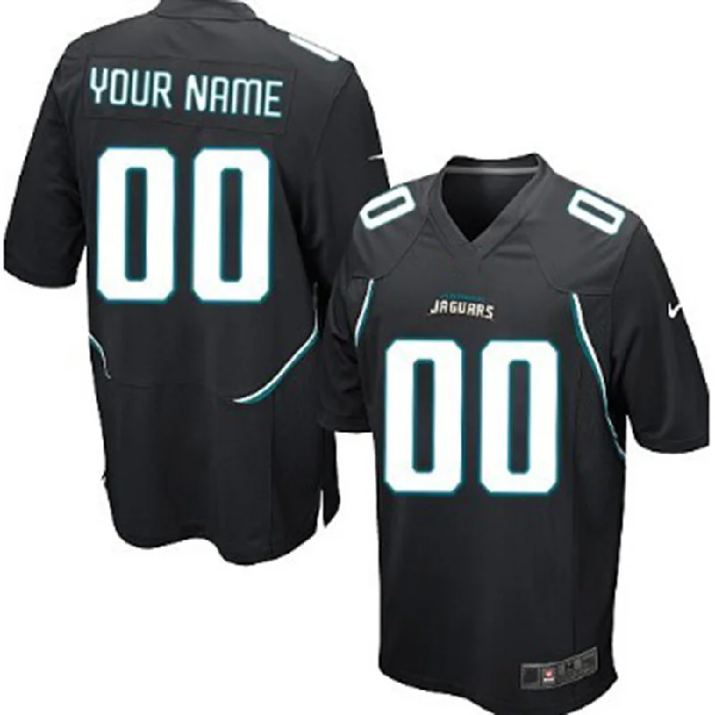 NBA jerseys with updated logos for 2025 season -Custom J.Jaguars Black Limited Jersey Stitched American Football Jerseys