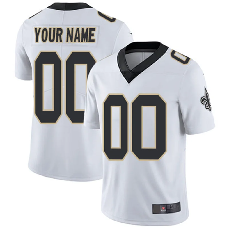 Official NBA jerseys with player updates -Custom NO.Saints White Vapor Untouchable Player Limited Jersey American Stitched Jersey Football Jerseys