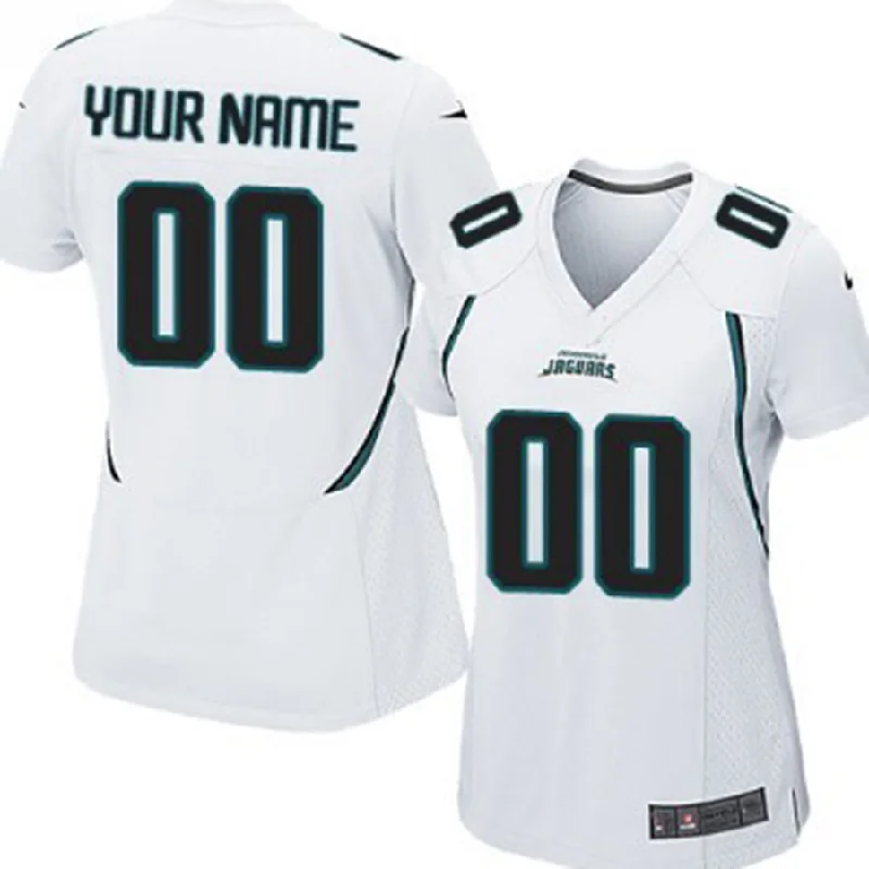 Stylish NBA jerseys for everyday wear -Custom J.Jaguars White Limited Jersey Stitched American Football Jerseys