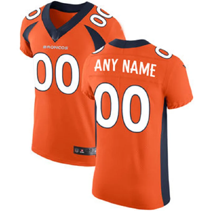 NBA team jerseys with vibrant colors -Custom D.Broncos Orange Vapor Untouchable Custom Elite Jersey Stitched Jersey American Football Jerseys