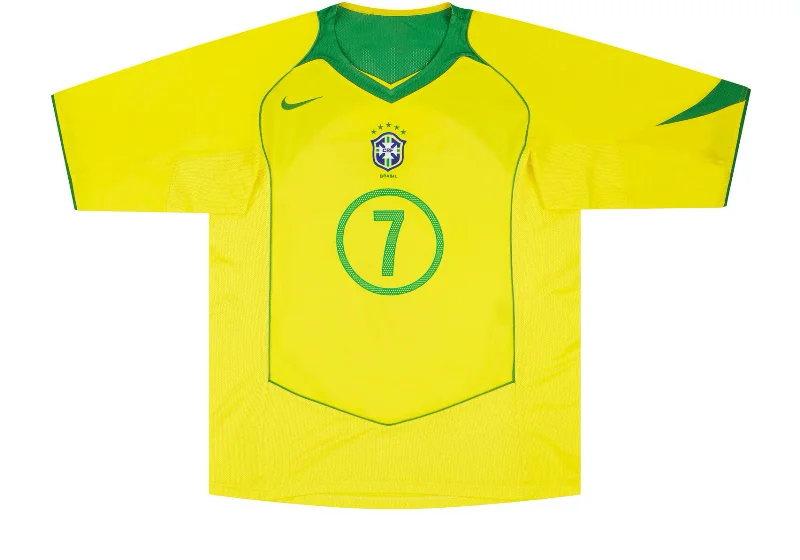 NBA jerseys with player updates for 2025 -BRAZIL HOME RETRO 2004