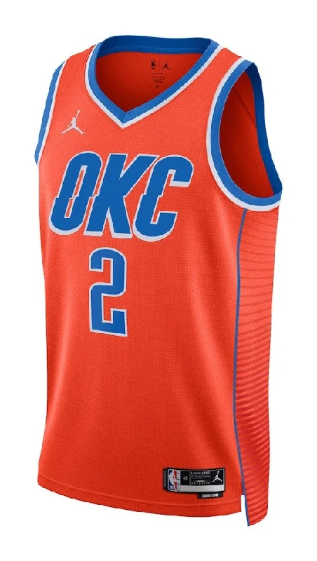 NBA jerseys for game day events -OKLAHOMA CITY THUNDER STATEMENT JERSEY 23/24