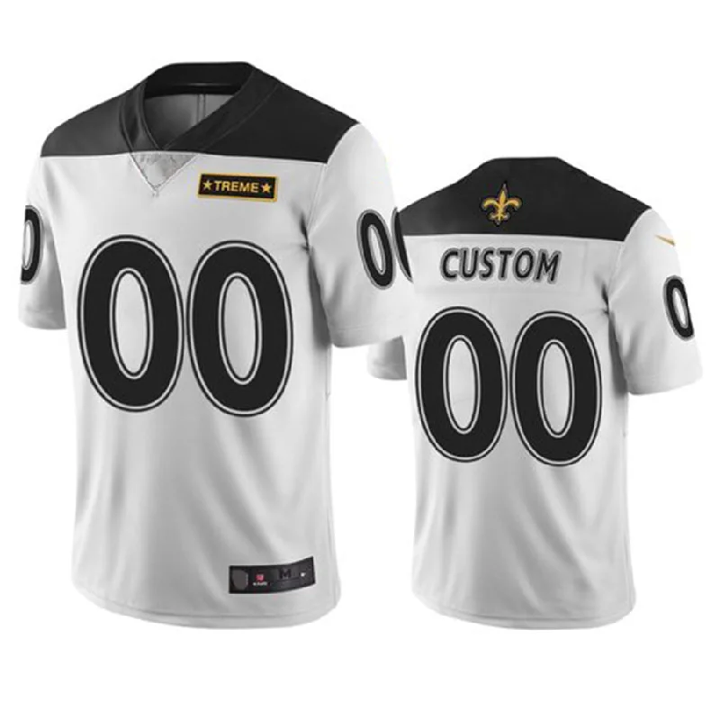 NBA jerseys for women’s basketball fans -Custom NO.Saints White Vapor Limited City Edition Jersey American Stitched Jersey Football Jerseys