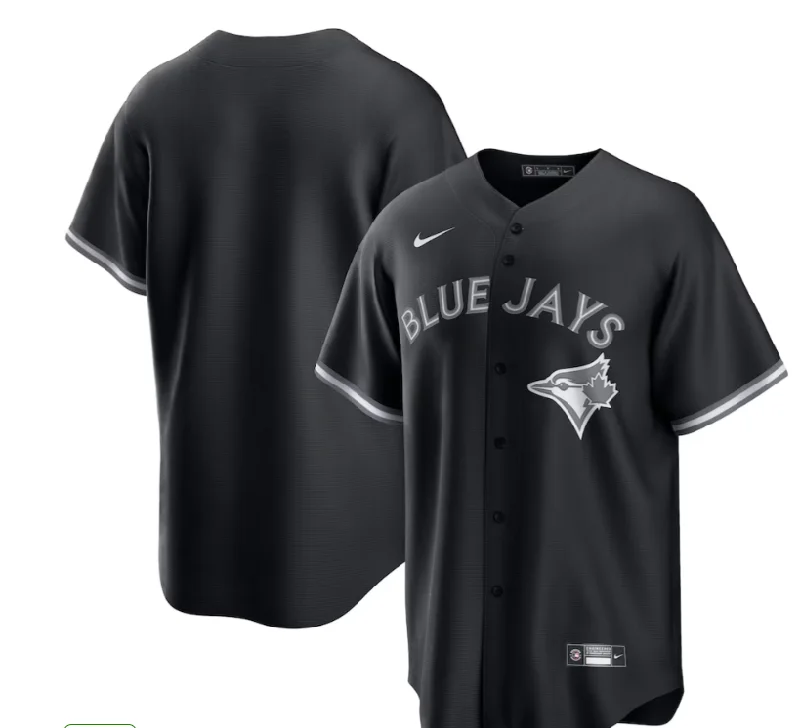 NBA jerseys for kids -TORONTO BLUE JAYS BLACK ALTERNATE REPLICA JERSEY