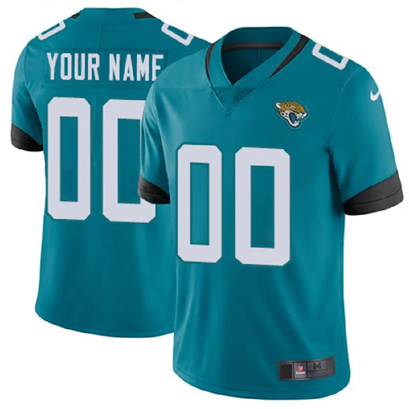 NBA fan jerseys with official merchandise -Custom J.Jaguars Teal New 2018 Vapor Untouchable Limited Jersey Stitched American Football Jerseys