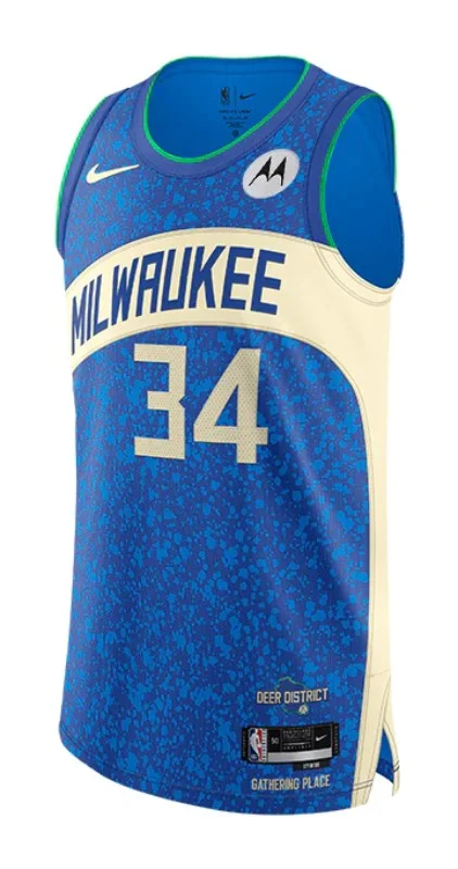 Authentic NBA team jerseys -MILWAUKEE BUCKS CITY JERSEY 23/24