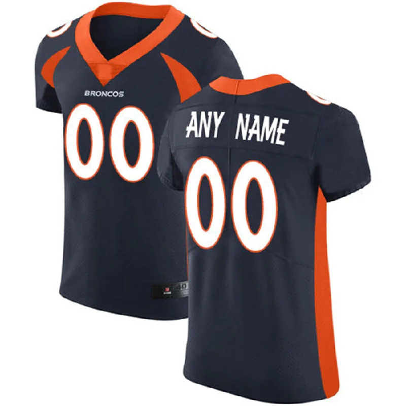 Authentic NBA jerseys with player patches -Custom D.Broncos Blue Vapor Untouchable Custom Elite Jersey Stitched Jersey American Football Jerseys