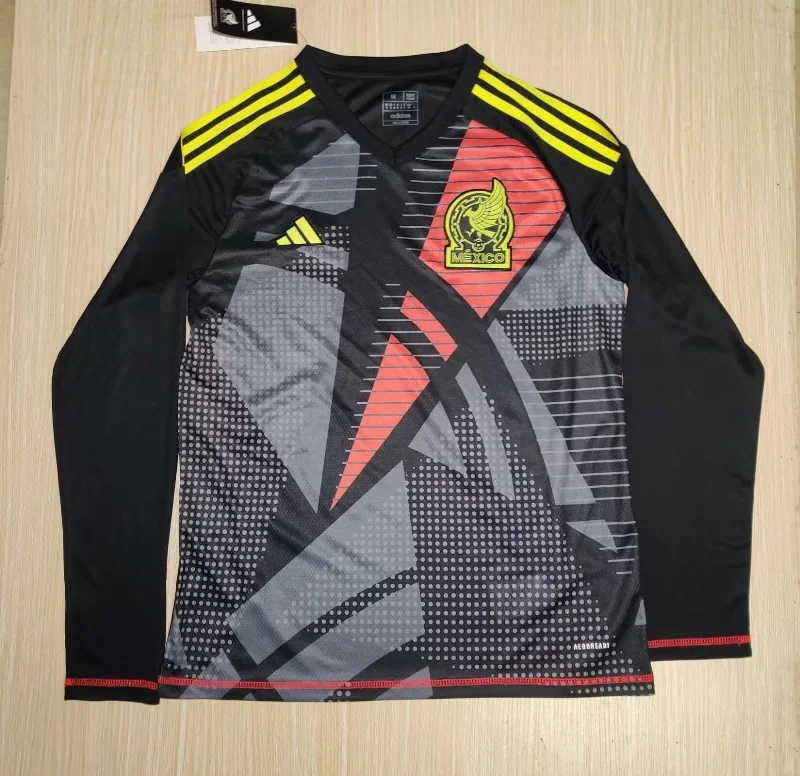 NBA replica jerseys -MEXICO GOALKEEPER LONG SLEEVE JERSEY 2024