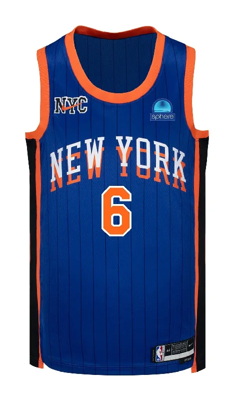 NBA jerseys with player images -NEW YORK KNICKS CITY JERSEY 23/24