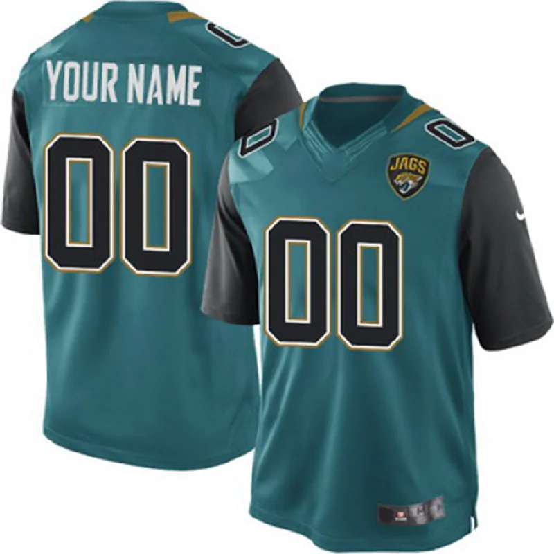 NBA jerseys for kids -Custom J.Jaguars 2013 Green Limited Jersey Stitched American Football Jerseys