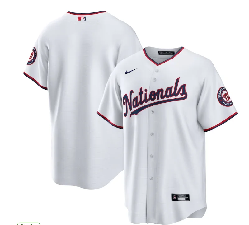 NBA home jerseys for men and women -WASHINGTON NATIONALS HOME REPLICA JERSEY