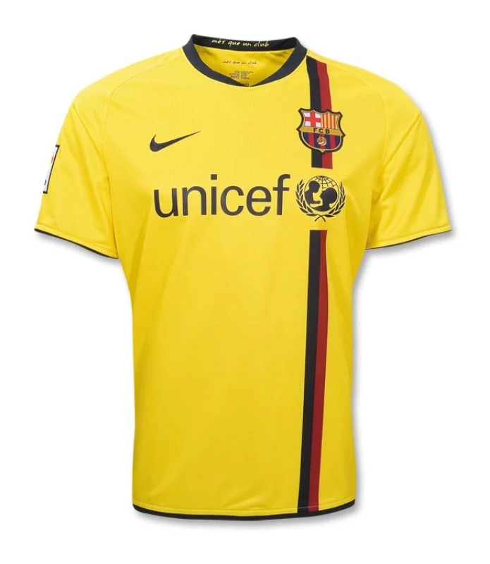 NBA jerseys with embroidered logo -BARCELONA AWAY RETRO JERSEY 2008/09