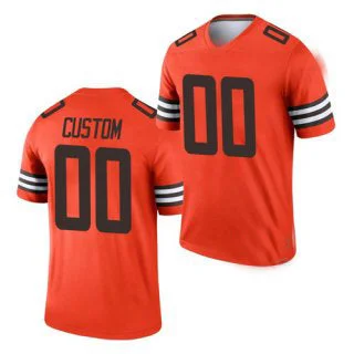 Authentic NBA team jerseys -Custom C.Browns Orange ACTIVE PLAYER Custom Inverted Legend Football Jersey American Jerseys Stitched American Football Jerseys