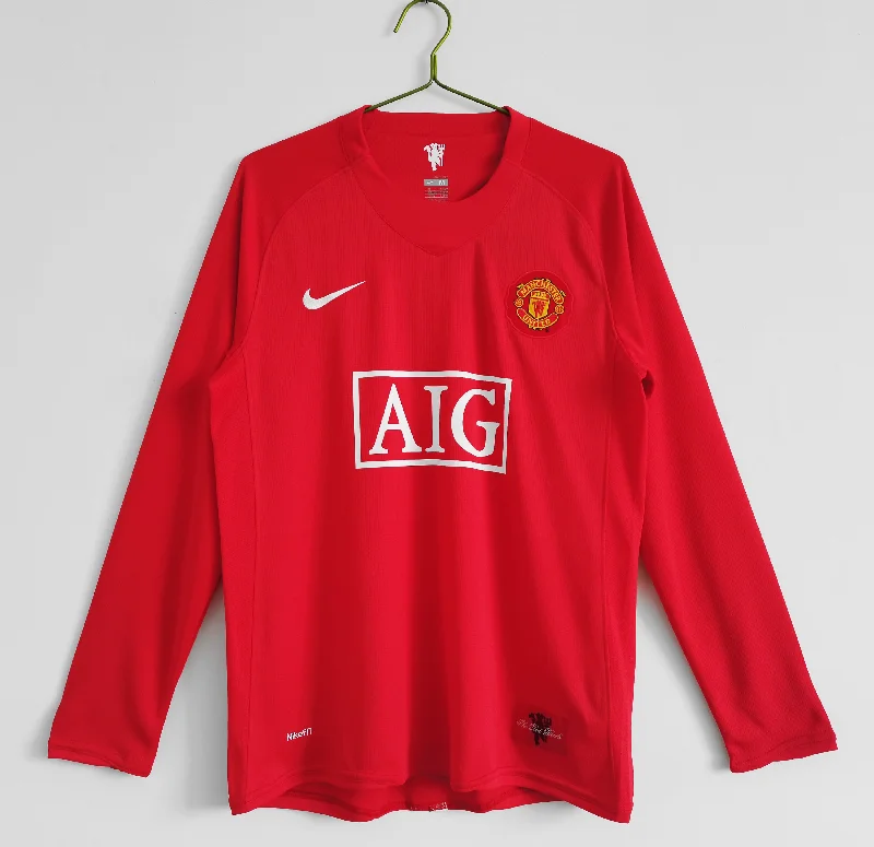 NBA jerseys with player numbers -MANCHESTER UNITED HOME RETRO LONG SLEEVE JERSEY 2008/09