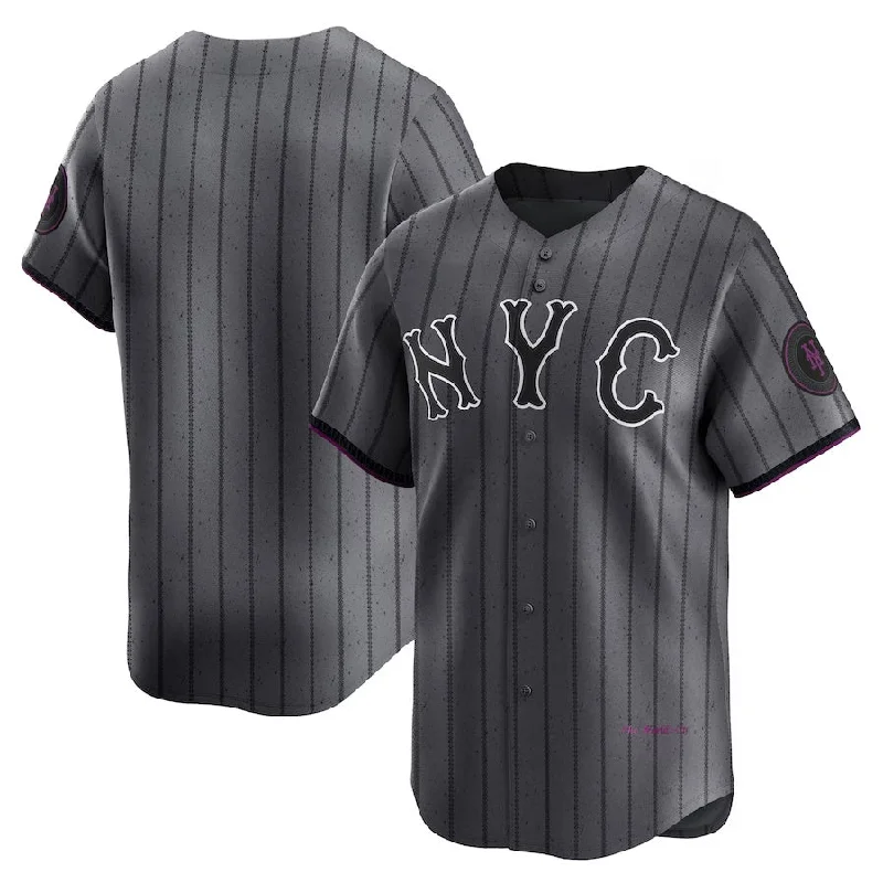 Limited-edition NBA jerseys for collectors -New York Mets Graphite 2024 City Connect Limited Stitched Baseball Jersey