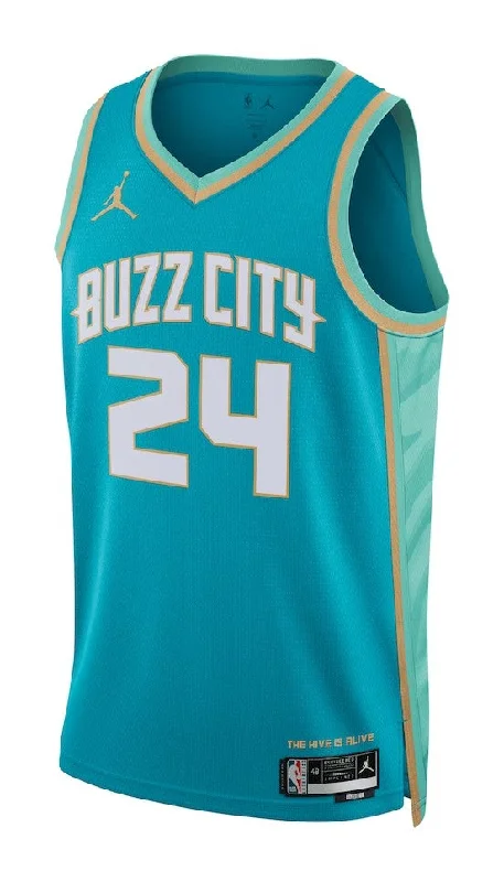 Authentic NBA jerseys with player patches -CHARLOTTE HORNETS CITY JERSEY 23/24