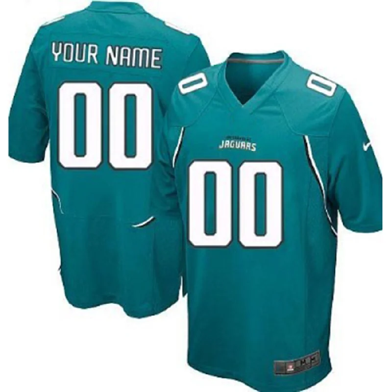 NBA jerseys for men's basketball players -Custom J.Jaguars  Green Game Jersey Stitched American Football Jerseys