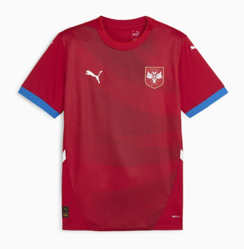 NBA team jerseys with player names -SERBIA HOME FAN JERSEY 2024