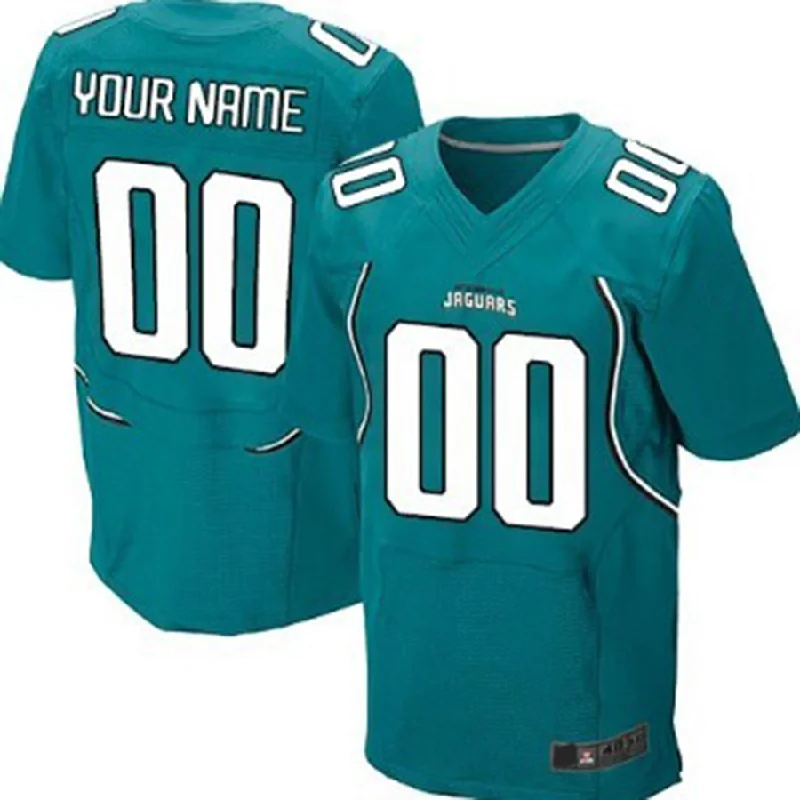 Authentic NBA jerseys with player patches -Custom J.Jaguars Green Elite Jersey Stitched American Football Jerseys