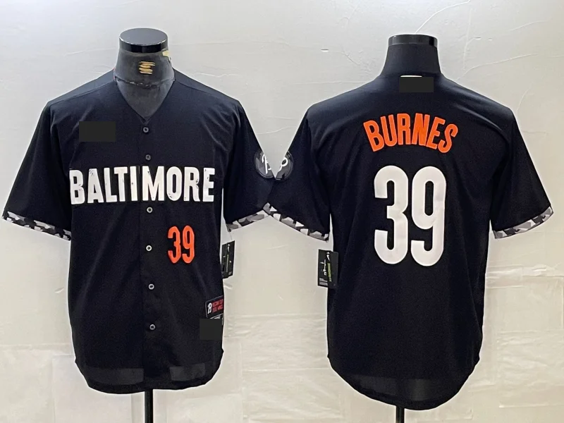 Retro NBA jerseys with old-school designs -Baltimore Orioles #39 Corbin Burnes Number Black 2023 City Connect Cool Base Stitched Baseball Jerseys