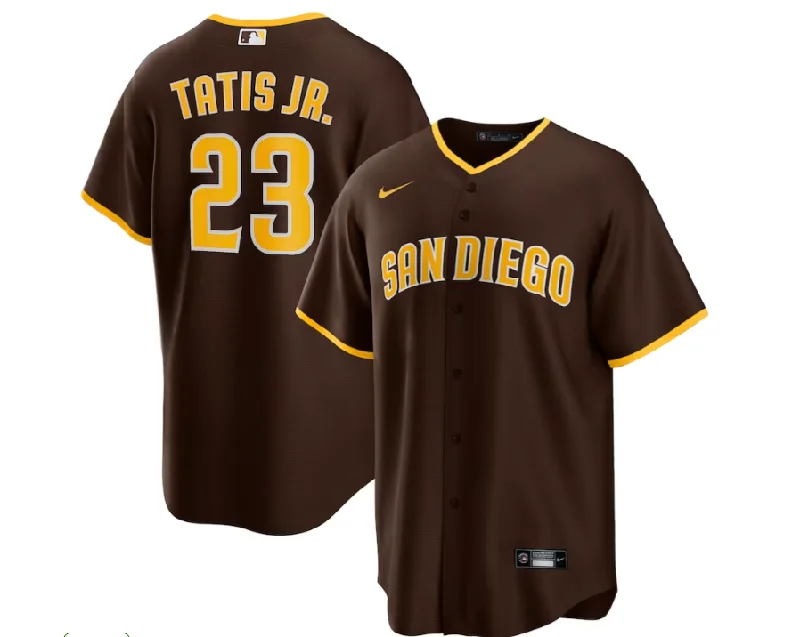 Limited-edition NBA jerseys for collectors -SAN DIEGO PADRES BROWN ALTERNATE REPLICA JERSEY