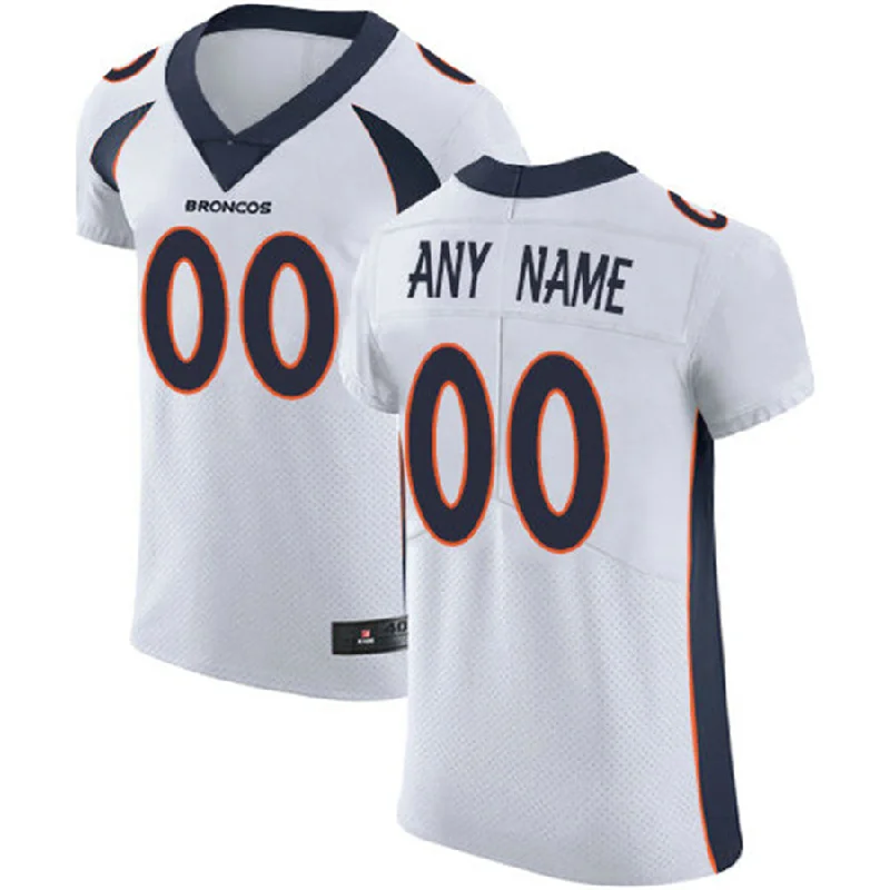 NBA jerseys for women’s basketball fans -Custom D.Broncos White Vapor Untouchable Custom Elite Jersey Stitched Jersey American Football Jerseys