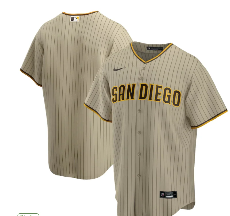 NBA fan jerseys with official merchandise -SAN DIEGO PADRES ROAD REPLICA JERSEY