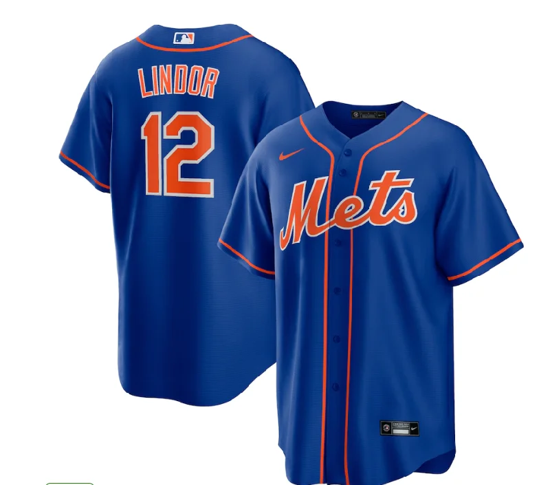 Limited edition NBA jerseys -NEW YORK METS BLUE ALTERNATE REPLICA JERSEY