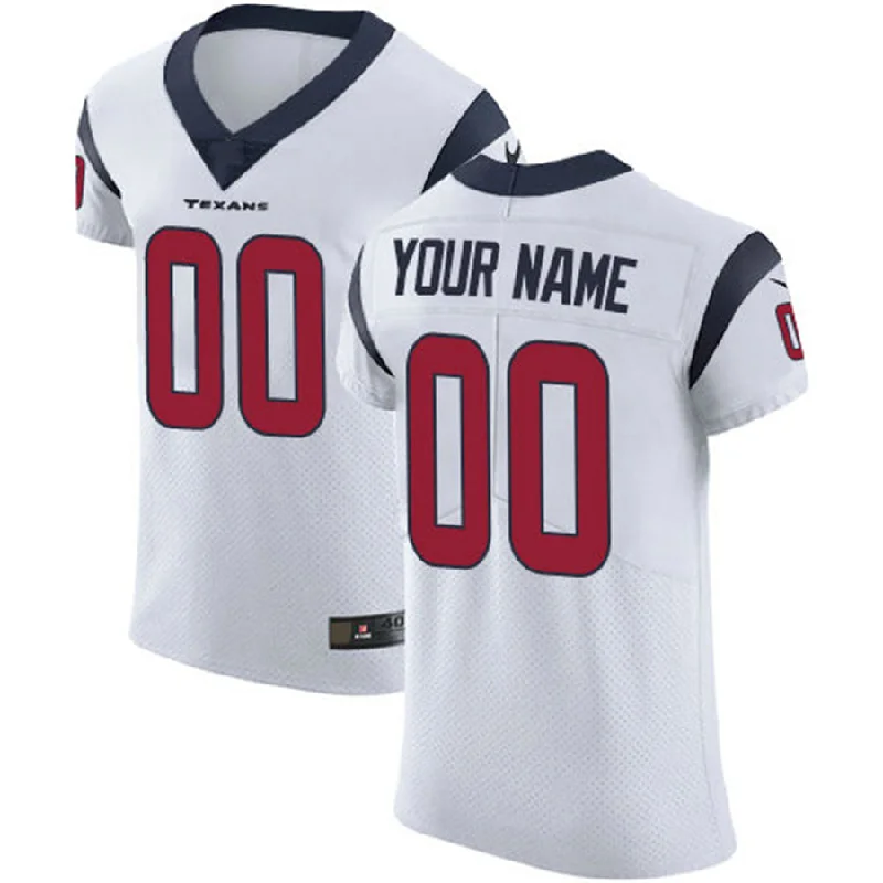 NBA jerseys for streetwear fashion -Custom H.Texans White Vapor Untouchable Custom Elite Jersey Stitched American Football Jerseys