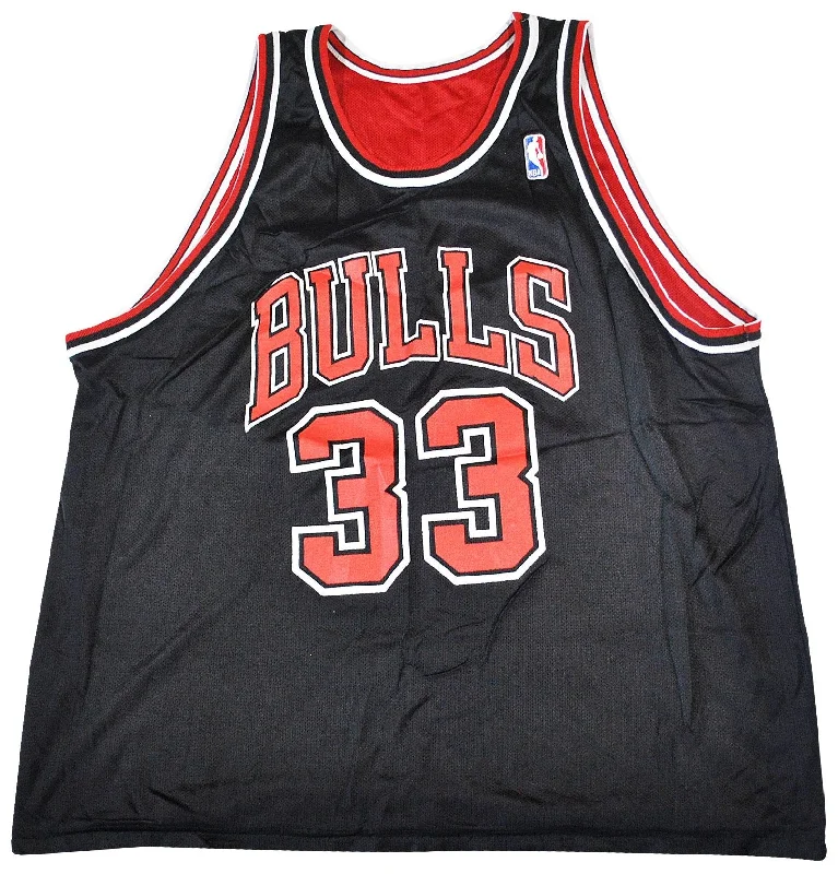 Custom NFC jerseys for sale -Vintage Champion Brand Chicago Bulls Scottie Pippen Reversible Jersey Size Large