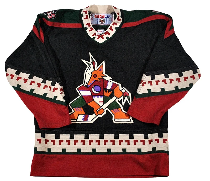 NFC jersey for men’s football fans -Vintage Phoenix Coyotes Jersey Size Youth X-Large