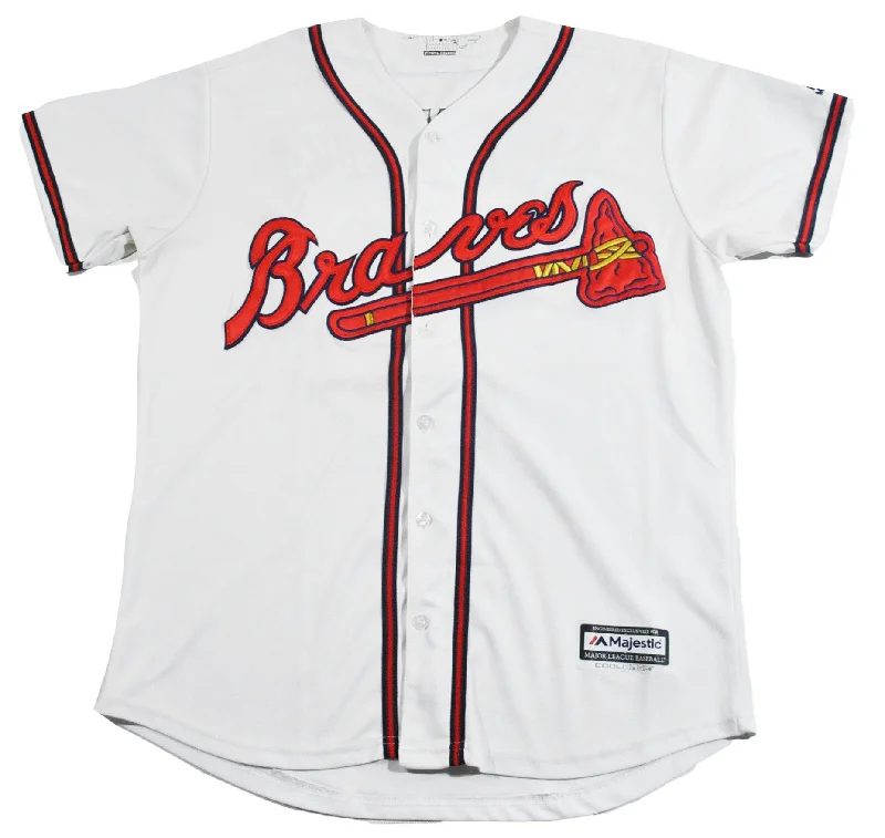 Personalized NFC jerseys for fans -Atlanta Braves Dansby Swanson Jersey Size Medium