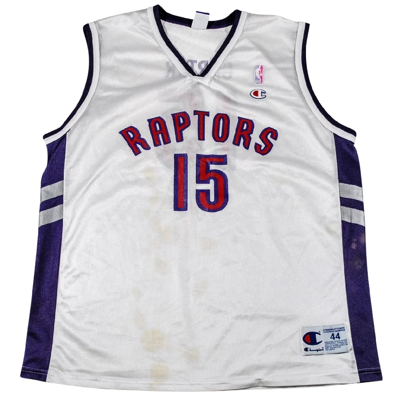 NFC team jerseys with team slogans -Vintage Toronto Raptors Vince Carter Jersey Size Large