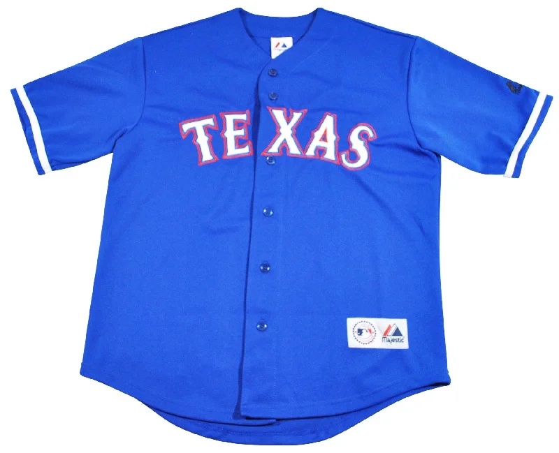 NFC football jerseys with embroidered logos -Vintage Texas Rangers Jersey Size Medium