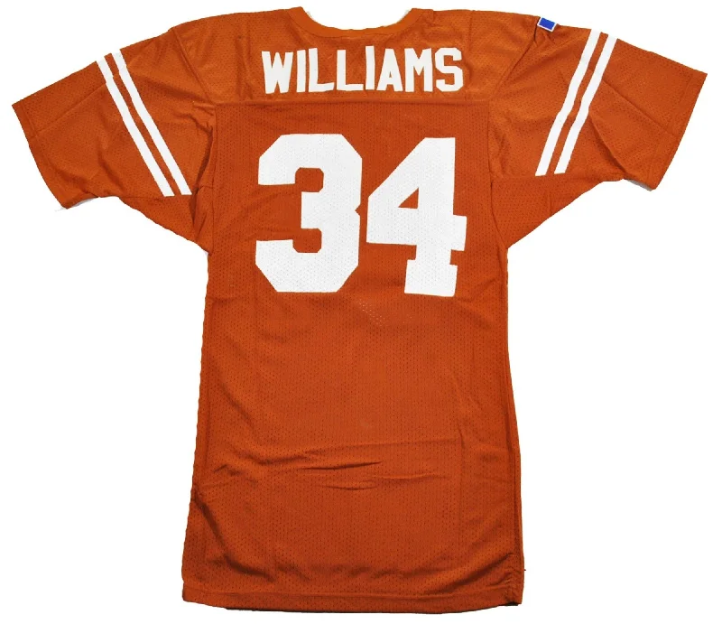 NFC jerseys for the 2025 football season -Vintage Texas Longhorns Ricky Williams Russell Made in USA Jersey Size Small