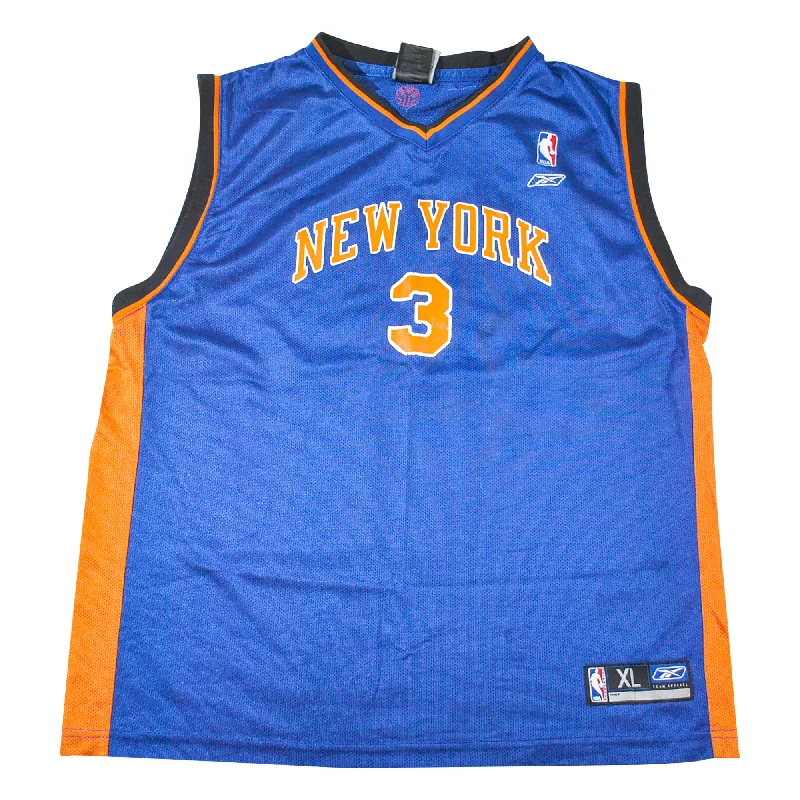 Personalized NFC jerseys for fans -Vintage New York Knicks Stephon Marbury Jersey Size Youth X-Large