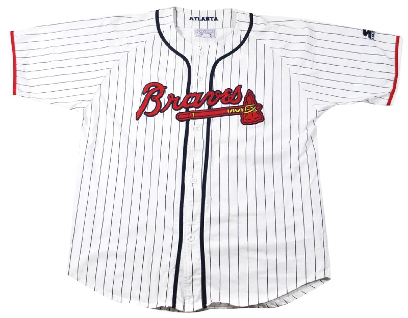 NFC jersey sale and discounts -Vintage Atlanta Braves Starter Brand Soft Jersey Size 2X-Large