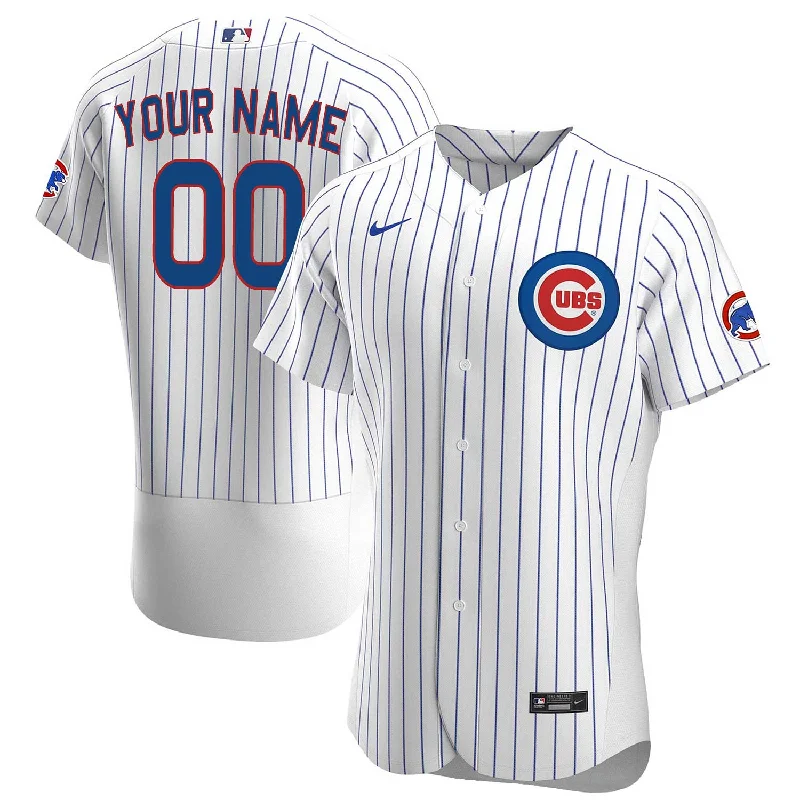 NFC football jerseys with player names -Chicago Cubs Customized Nike Home Authentic Jersey