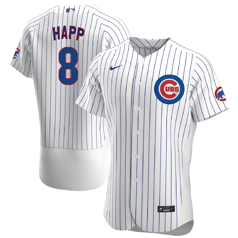 NFC jerseys for the 2025 football season -Chicago Cubs Ian Happ Nike Home Authentic Jersey