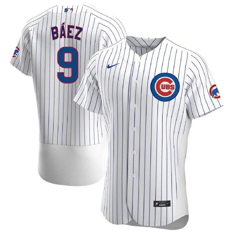 NFC football jersey with unique print -Chicago Cubs Javier Baez Nike Home Authentic Jersey