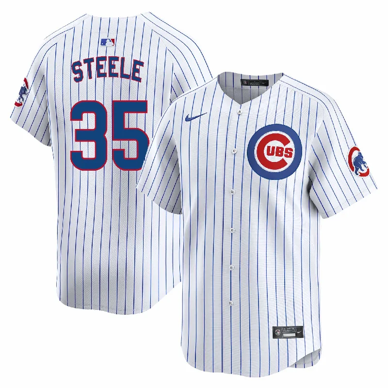 NFC jerseys with the latest player updates -Chicago Cubs Justin Steele Nike Home Vapor Limited Jersey W/ Authentic Lettering