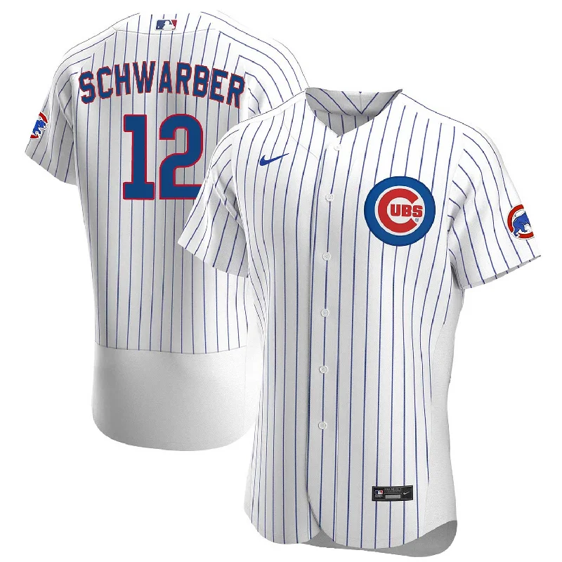 NFC home jerseys for men and women -Chicago Cubs Kyle Schwarber Nike Home Authentic Jersey