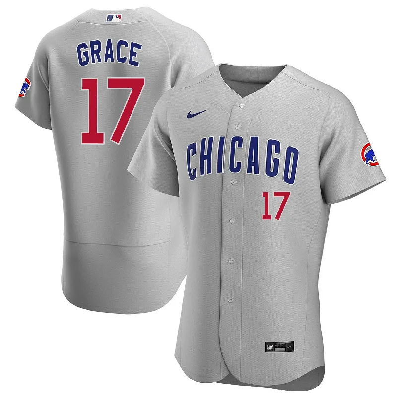 Affordable NFC team jerseys -Chicago Cubs Mark Grace Nike Road Authentic Jersey